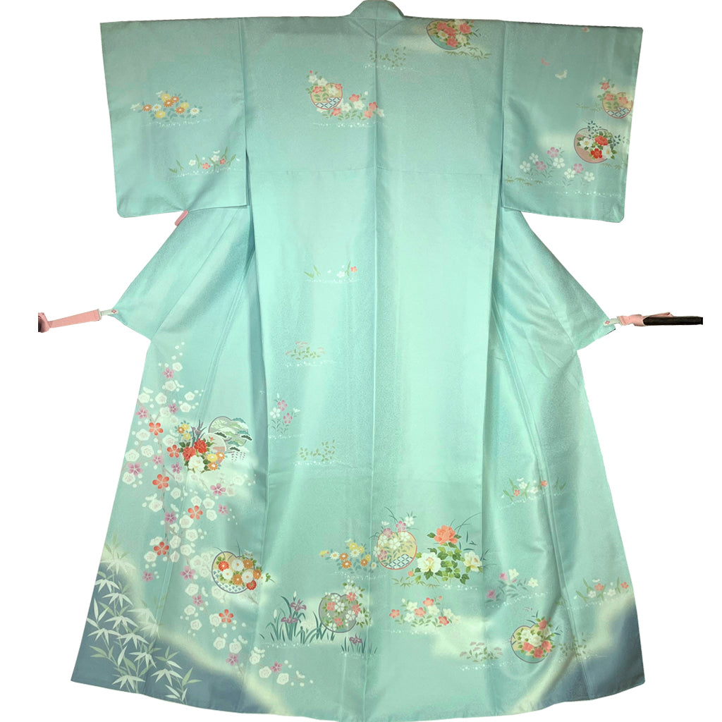 付下げ着物 （紹巴織） 大蔵ざらえセール】 【山喜織物 紹巴萬葉】 特選西陣織九寸名古屋帯