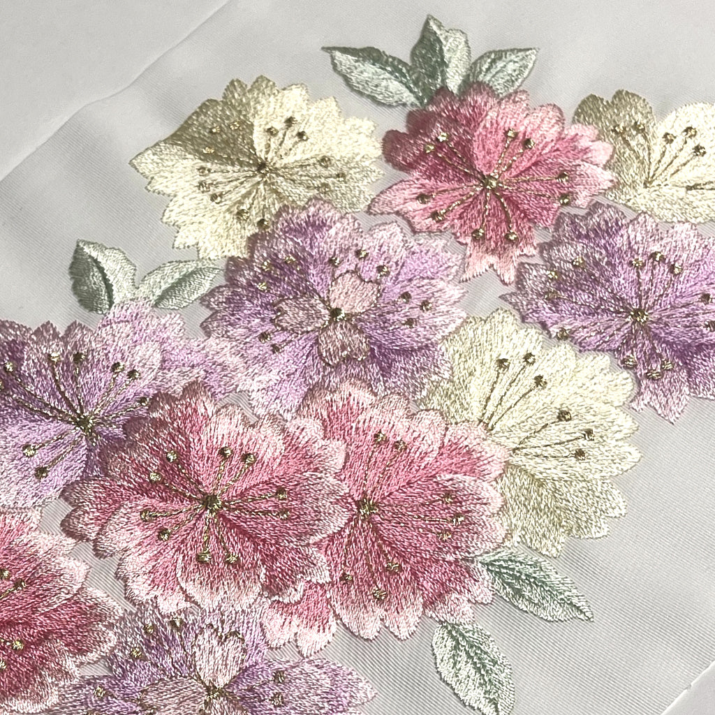 色無地　新品未使用品　紫　八掛花刺繍　B962 nanamica / THE NORTH FACE Purple Label / Textile Design by NOMA t.d.