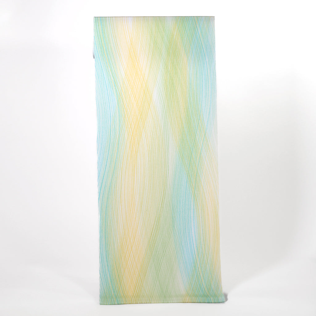 手染め屋 吉兵衛 しゃれ袋帯 型染め京友禅染め リバーシブル 波